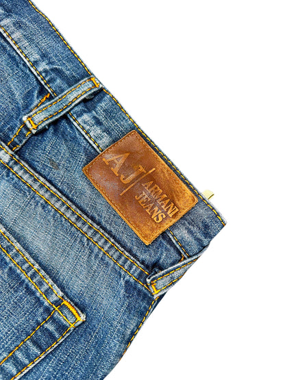Vintage Armani Jeans Y2K Baggy Jeans (XL) – Detailaufnahme 3