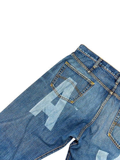 Vintage Armani Jeans Y2K Baggy Jeans (XL) – Detailaufnahme 4