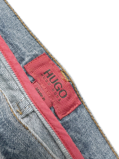 Vintage Hugo Boss Y2K Flared Jeans (M) – Detailaufnahme 2