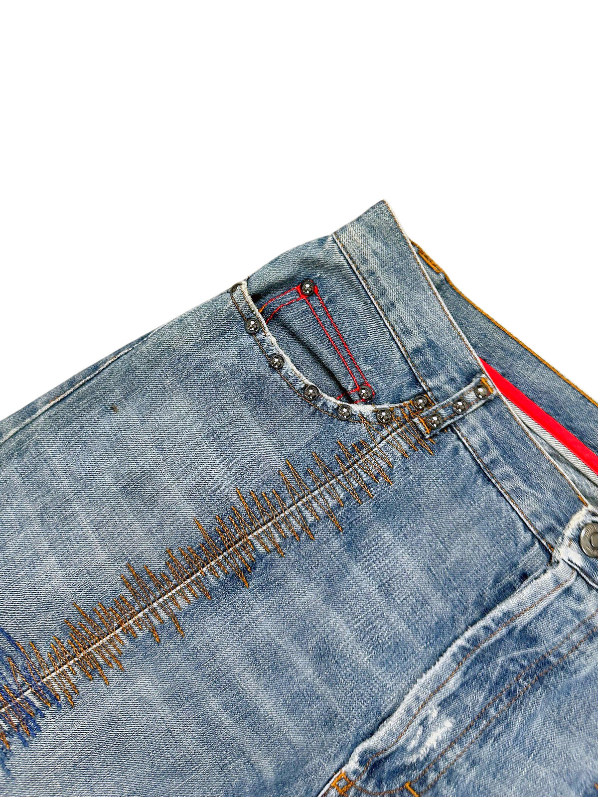 Vintage Hugo Boss Y2K Flared Jeans (M) – Detailaufnahme 3
