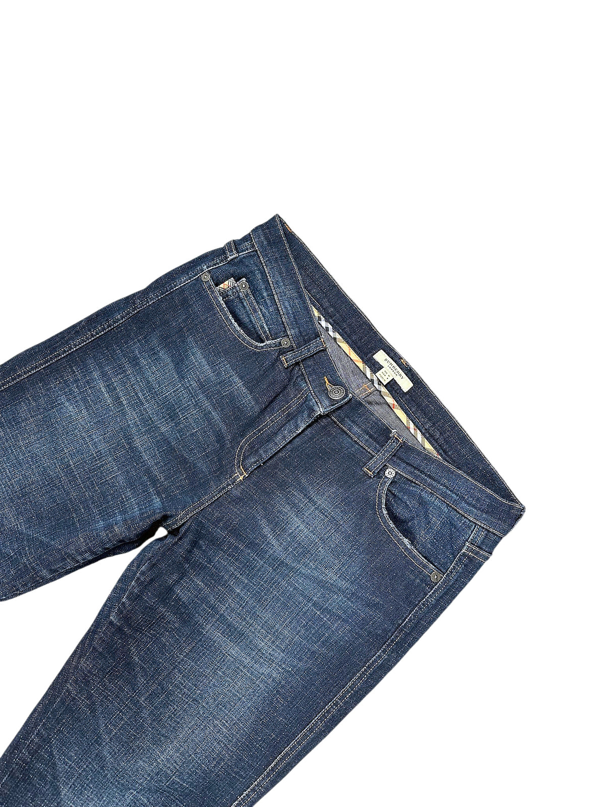 Vintage Burberry Y2K Straight Leg Jeans (S) – Detailaufnahme 1
