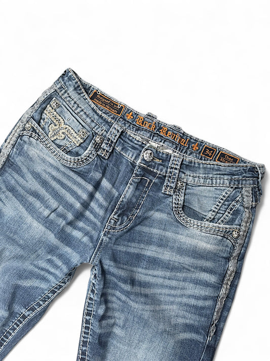 Vintage Rock Revival y2k Jeans (M)