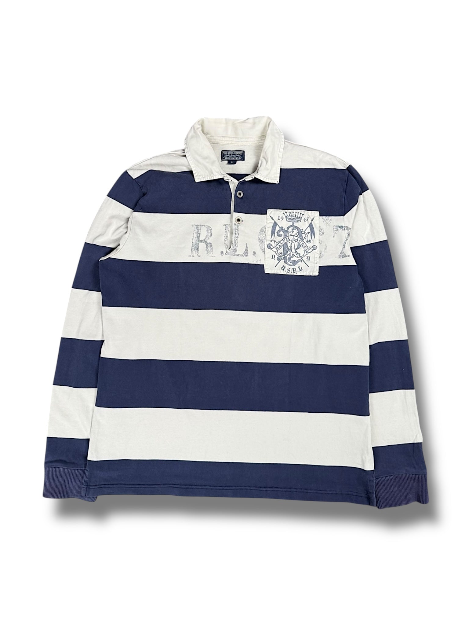 Vintage Ralph Lauren Langarm Polo (XL)