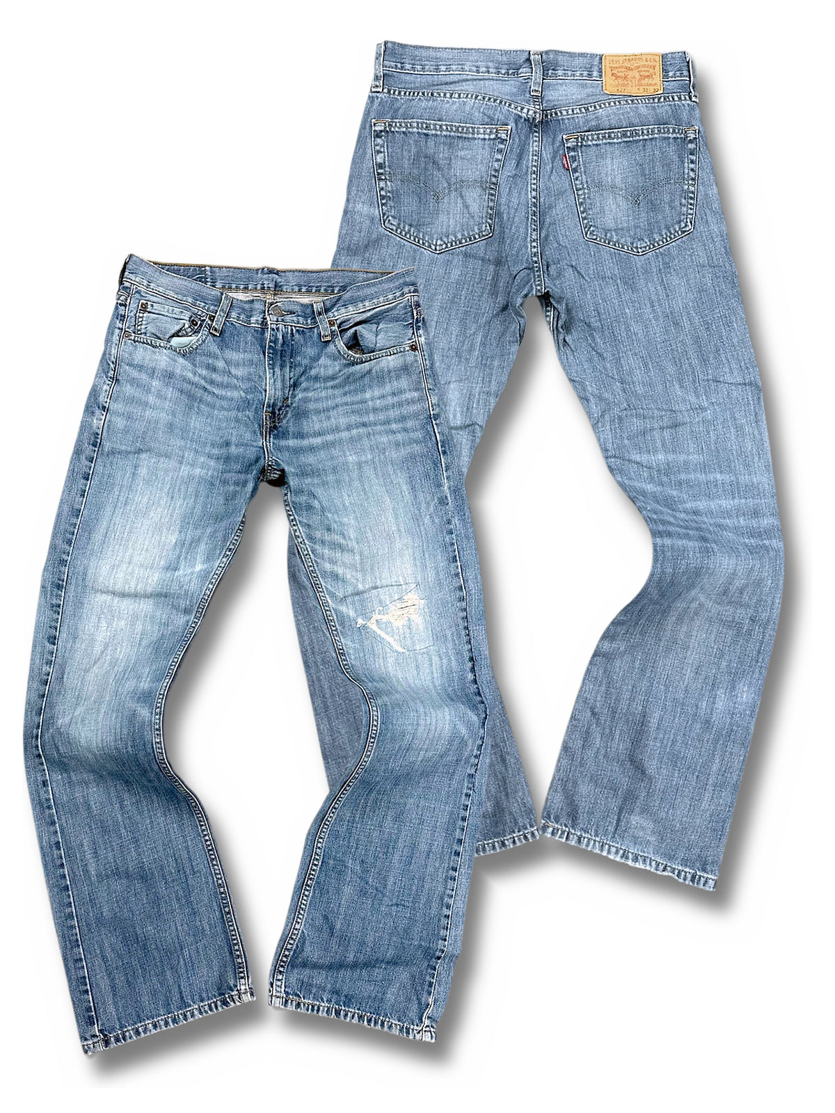Vintage Levi’s Flared Jeans „527 Bootcut“ (L) – Vorder- und Rückansicht