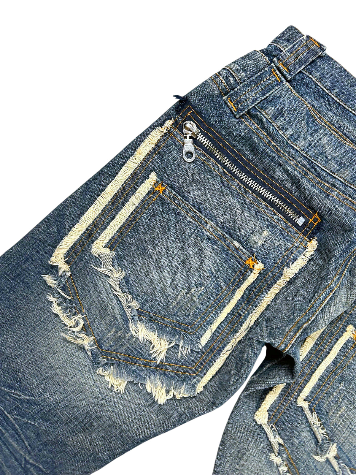 Vintage KLIXS Y2K Straight Leg Jeans „Japan Style“ (M) – Detailaufnahme 4