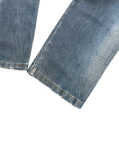 Vintage KLIXS Y2K Straight Leg Jeans „Japan Style“ (M) – Detailaufnahme 5