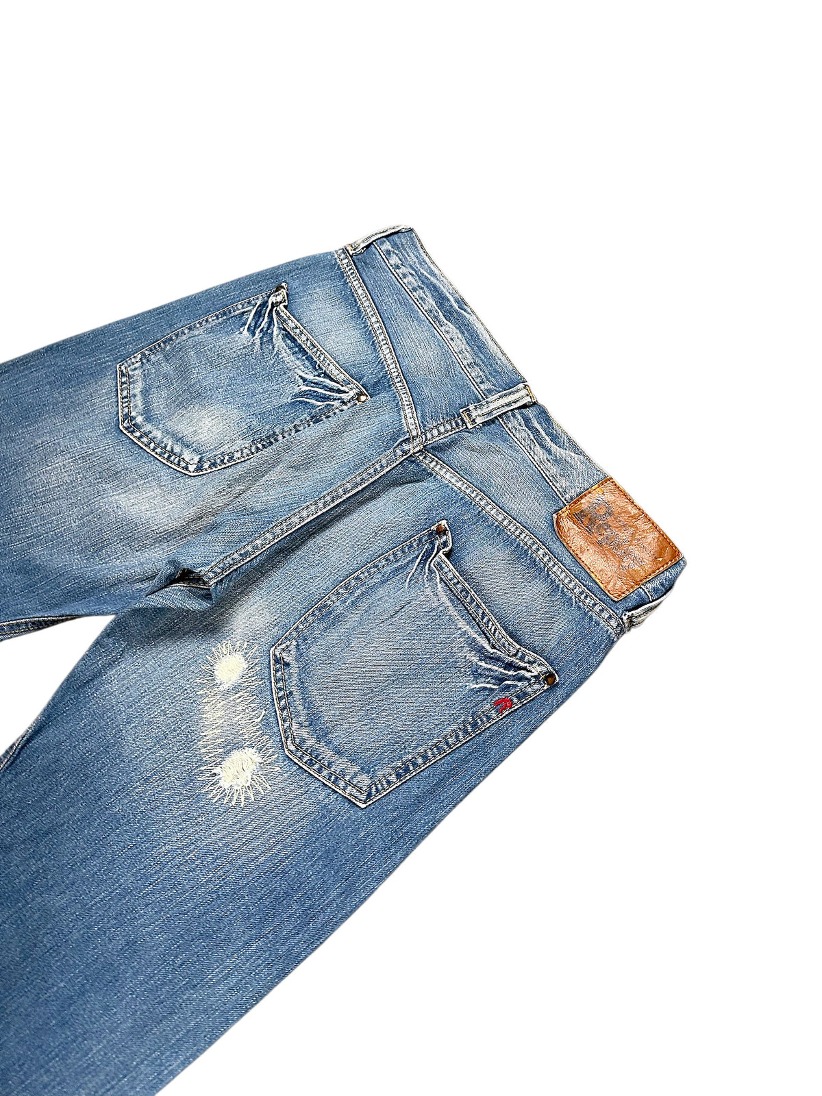 Vintage Replay Y2K Flared Jeans (L) – Detailaufnahme 3