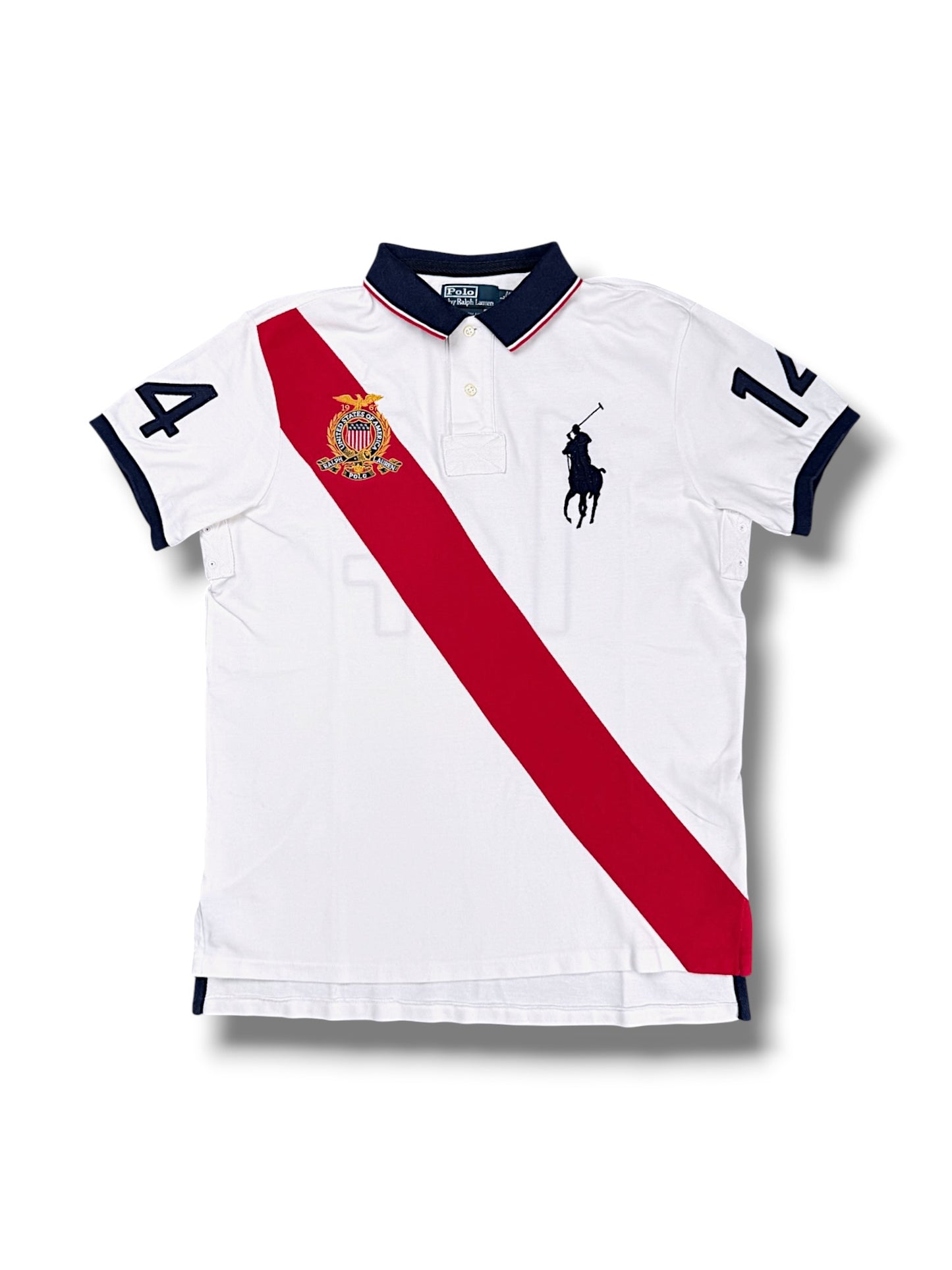 Vintage Ralph Lauren Y2K „USA“ Polo (L)