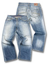 Vintage Hilfiger Denim Baggy Jeans (M) – Vorder- und Rückansicht