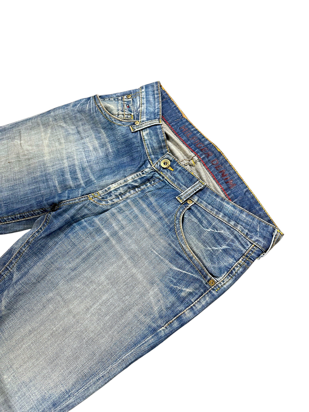 Vintage Hilfiger Denim Baggy Jeans (M) – Detailaufnahme 1