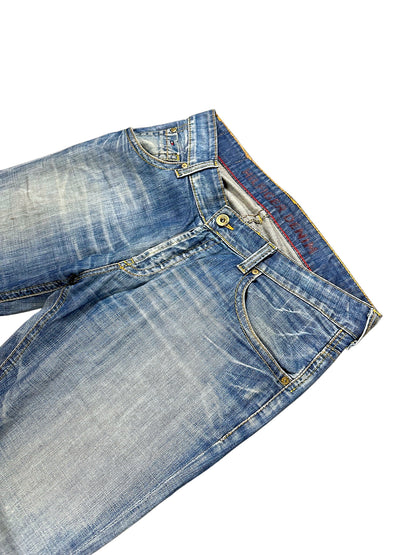 Vintage Hilfiger Denim Baggy Jeans (M) – Detailaufnahme 1