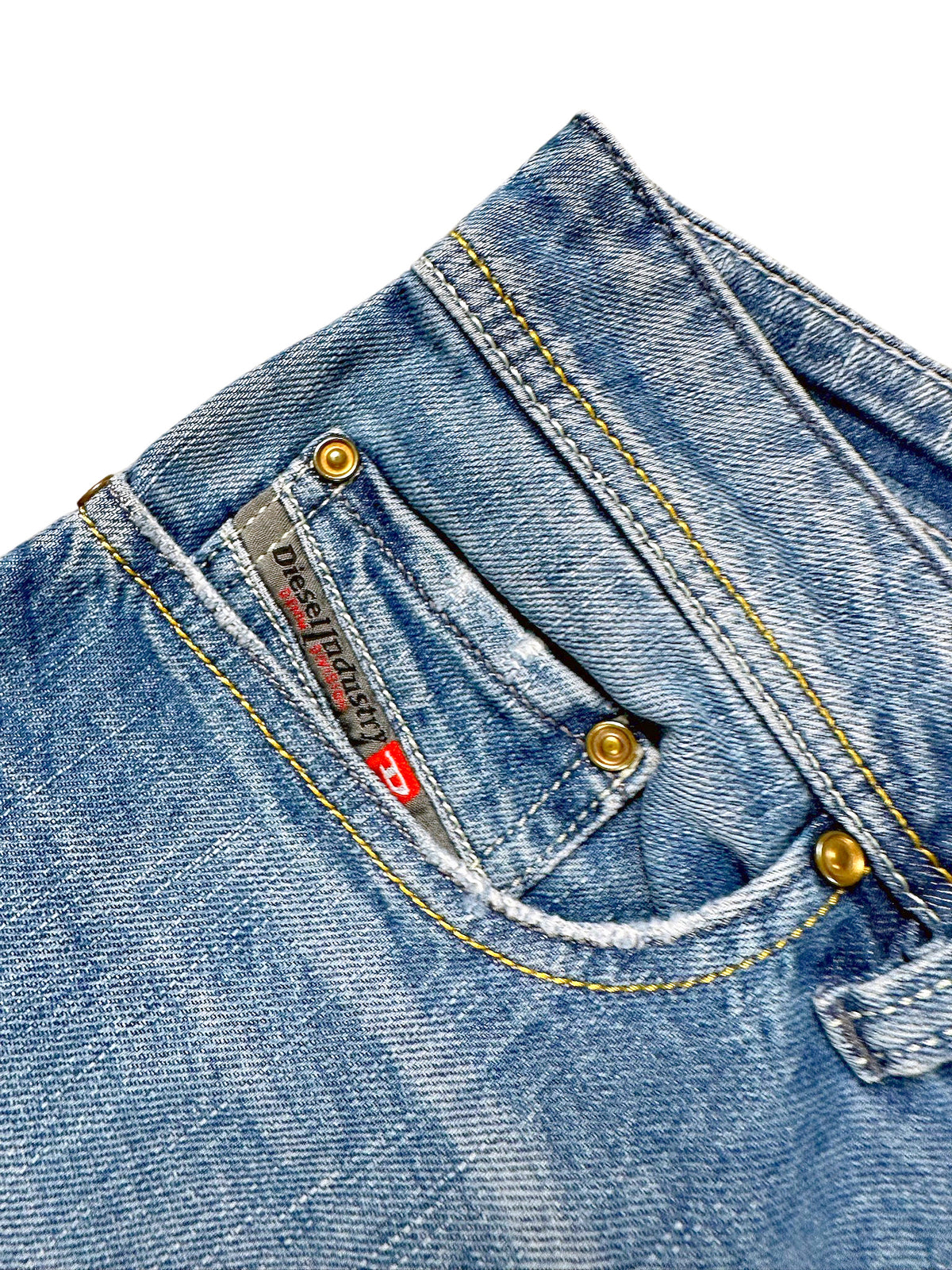Vintage Diesel Straight Leg Jeans „Safado“ (L) – Detailaufnahme 2
