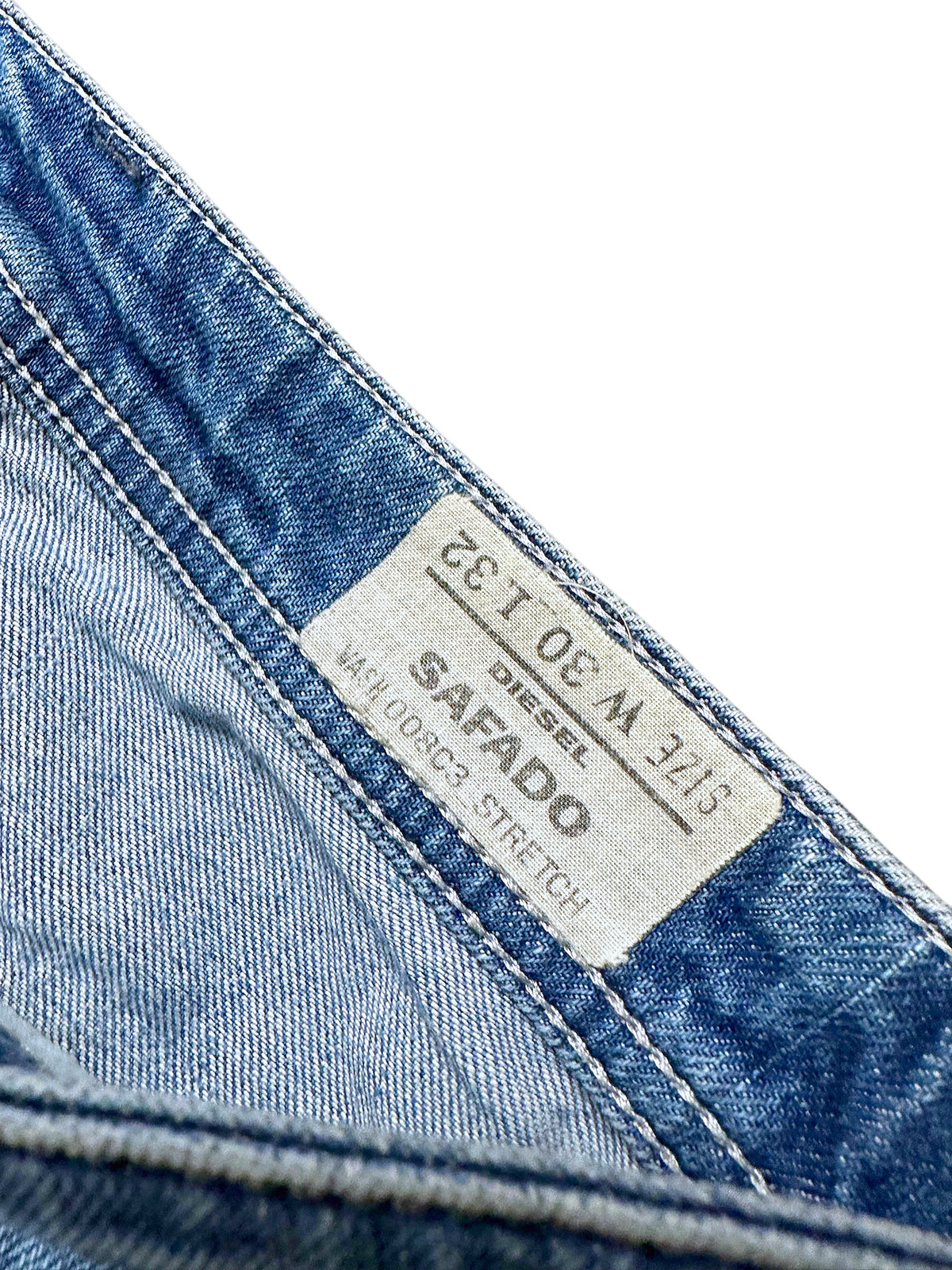 Vintage Diesel Straight Leg Jeans „Safado“ (L) – Detailaufnahme 3