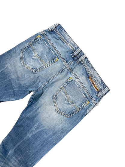 Vintage Diesel Straight Leg Jeans „Safado“ (L) – Detailaufnahme 4