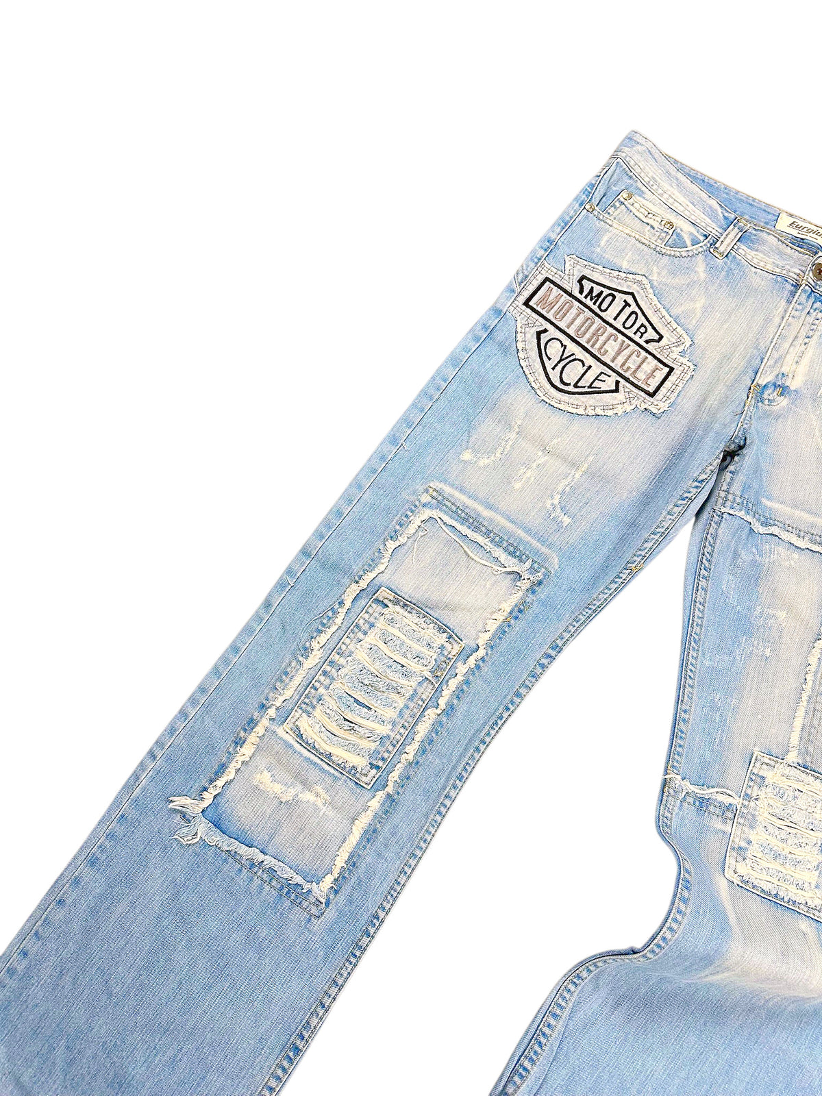 Vintage Eurgiulio Y2K Flared Jeans „Japan Style“ (L) – Detailaufnahme 2