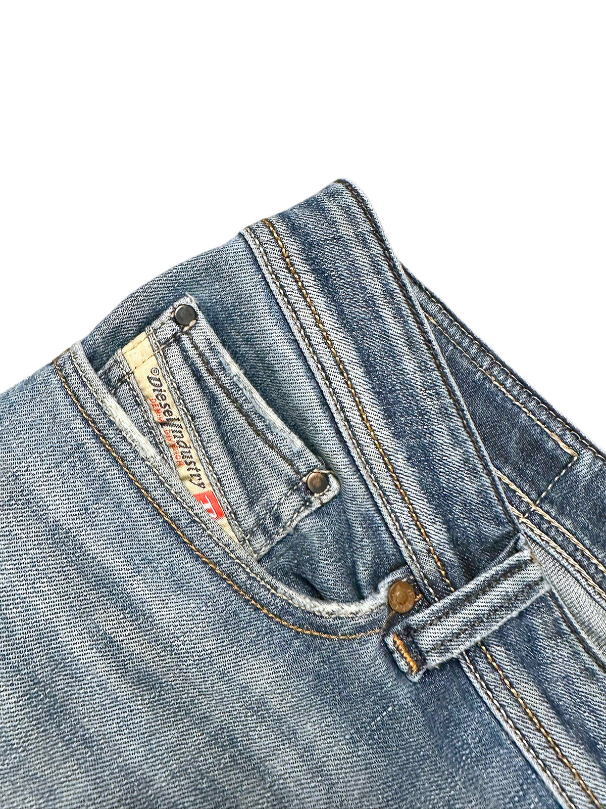 Vintage Diesel Y2K Straight Leg Jeans „Viker“ (S) – Detailaufnahme 2