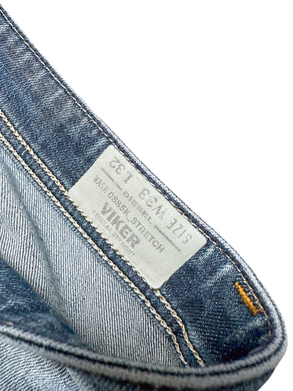 Vintage Diesel Y2K Straight Leg Jeans „Viker“ (S) – Detailaufnahme 3
