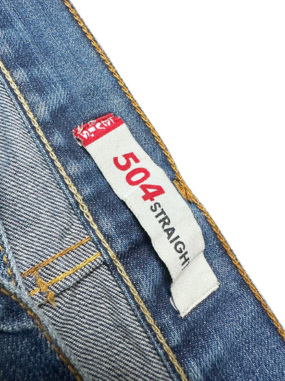 Vintage Levi’s Straight Leg Jeans „504 Straight“ (M) – Detailaufnahme 1