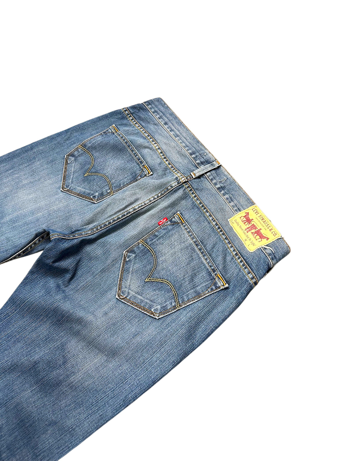 Vintage Levi’s Straight Leg Jeans „504 Straight“ (M) – Detailaufnahme 3