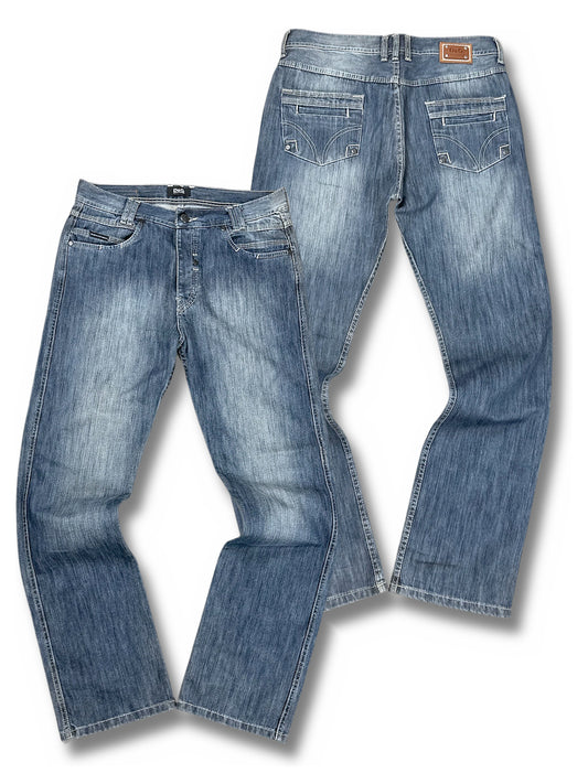 Vintage Dolce & Gabbana Baggy Jeans (XL) – Vorder- und Rückansicht