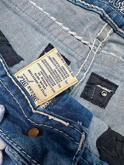 Vintage Miss Me Y2K Low Waist Bootcut Damenjeans (S)