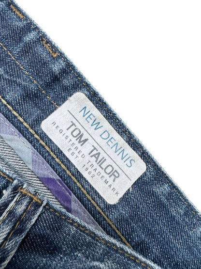 Vintage Tom Tailor Y2K Flared Jeans „New Dennis“ (M) – Detailaufnahme 2