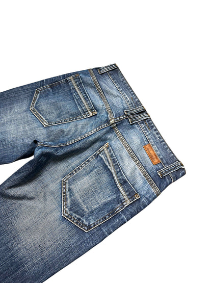 Vintage Tom Tailor Y2K Flared Jeans „New Dennis“ (M) – Detailaufnahme 3