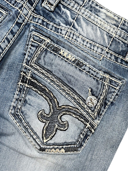 Vintage Rock Revival Y2K Baggy Jeans (L)