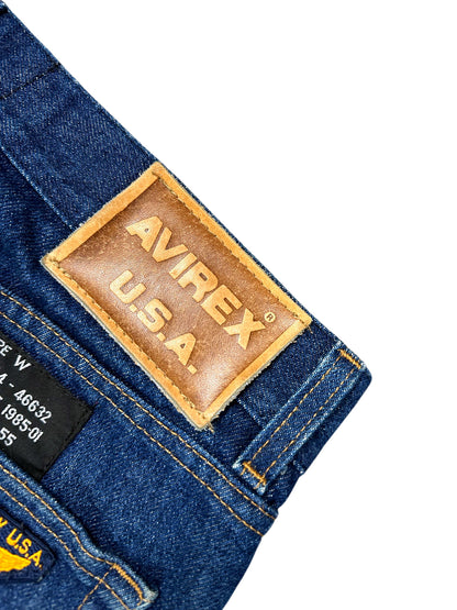 Vintage Avirex Baggy Jeans (M) – Detailaufnahme 4