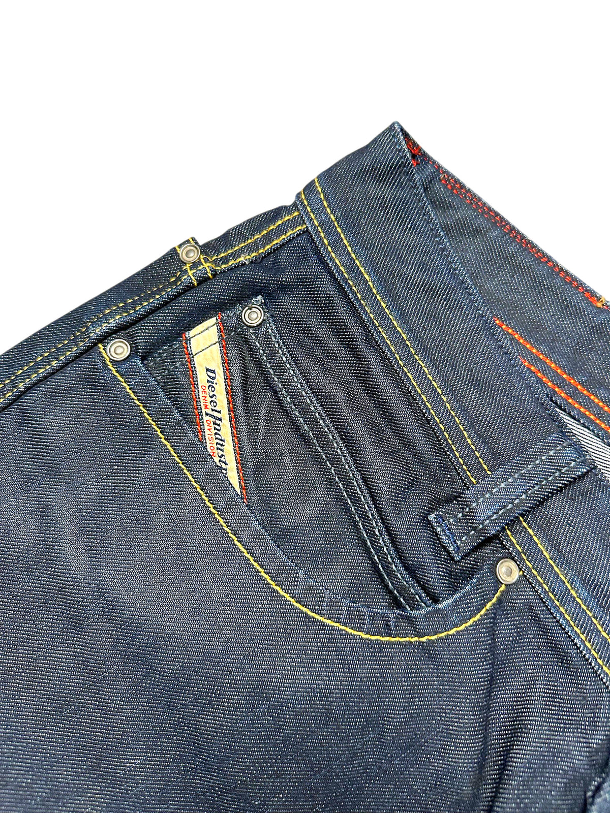 Vintage Diesel Straight Leg Jeans „Paddom“ (M) – Detailaufnahme 2