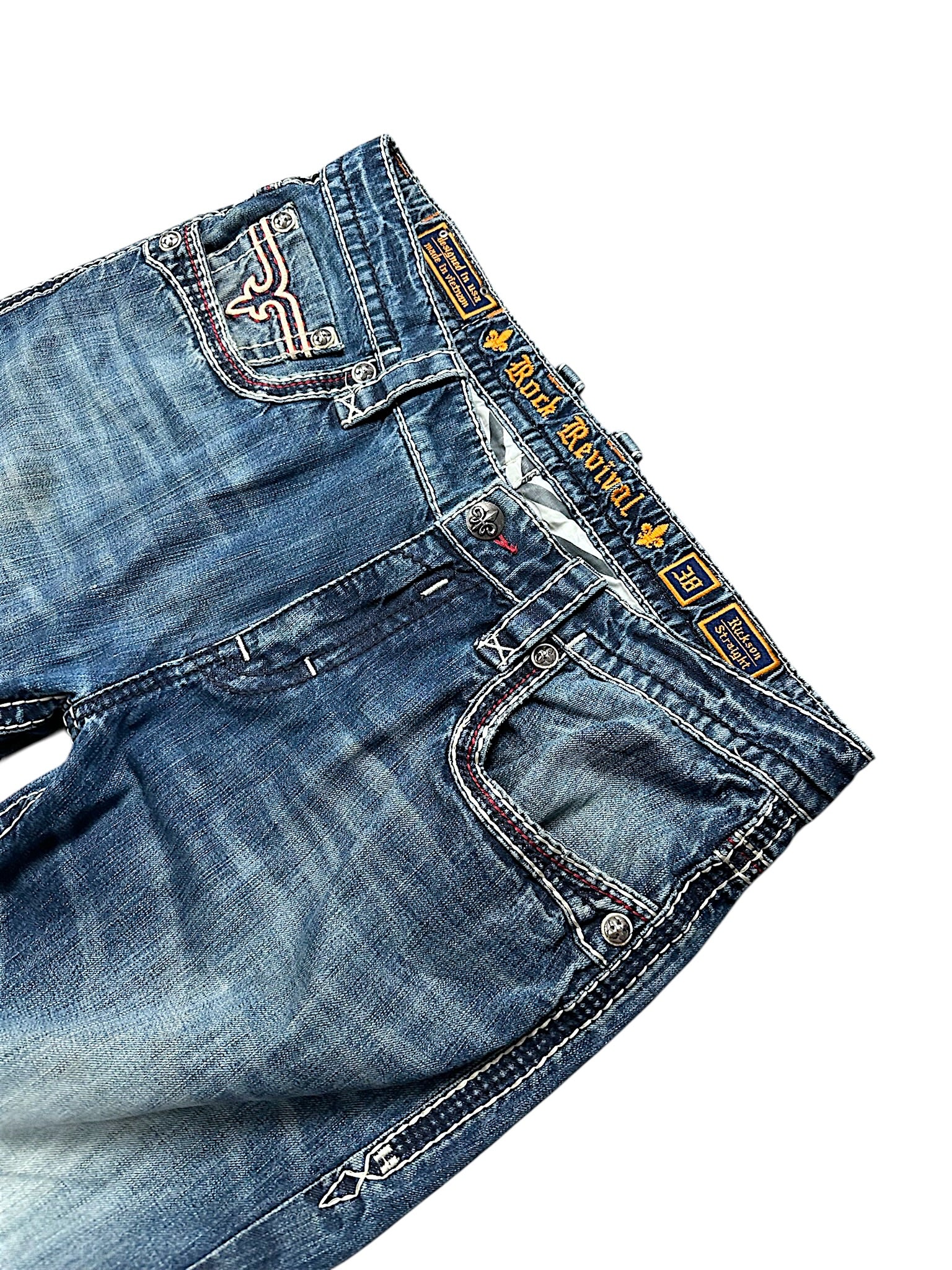 Vintage Rock Revival Y2K Baggy Jeans (XL)
