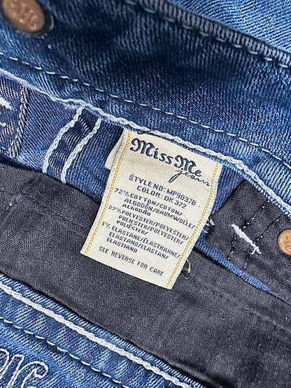 Vintage Miss Me Y2K Low Waist Bootcut / Flared Damenjeans (S)