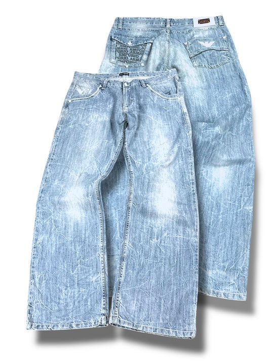 Vintage Armani Y2K Baggy Jeans (L)