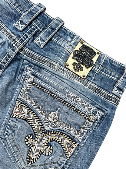 Vintage Rock Revival Y2K Baggy Jeans (L)