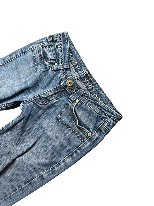 Vintage Miss Me Y2K Low Waist Bootcut / Flared Damenjeans (S)