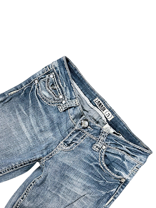 Vintage ZANADI Y2K Low Waist Bootcut / Flared Damenjeans (S)