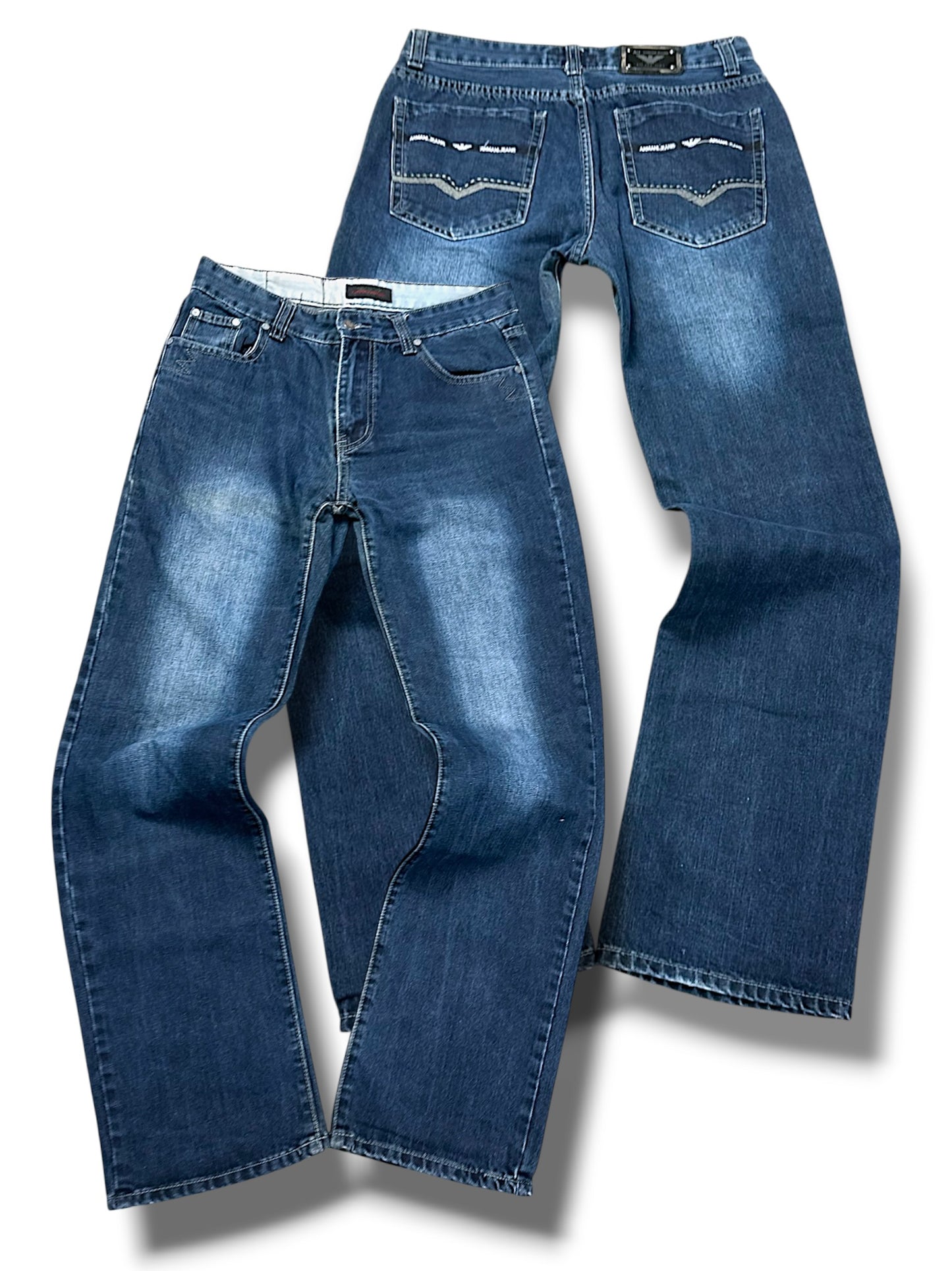 Vintage Armani Y2K Straight Leg Jeans (L)