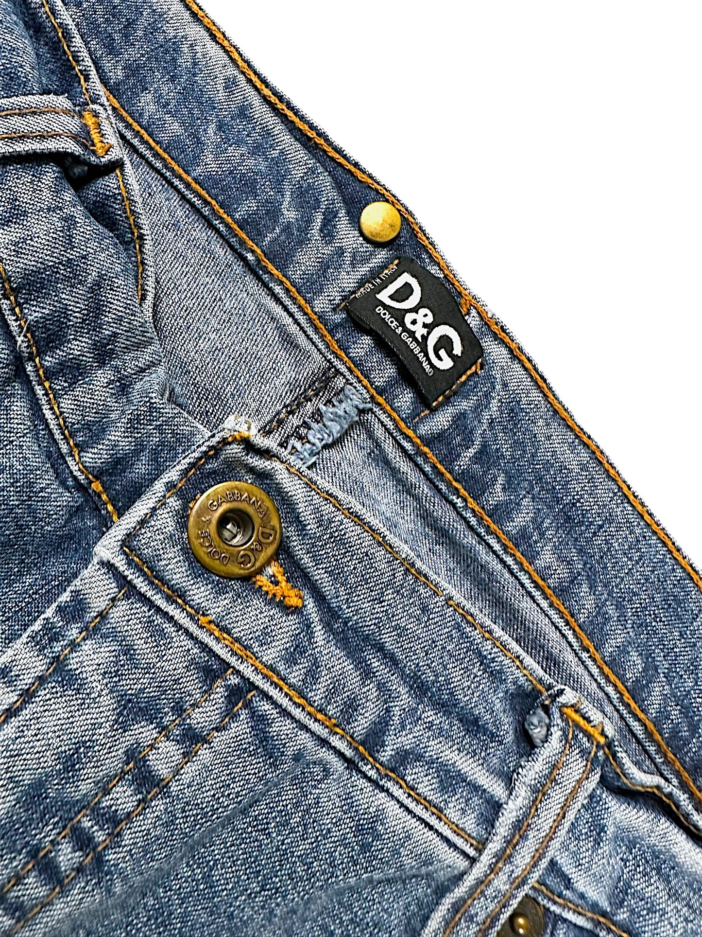 Vintage Dolce & Gabbana Y2K Flared Damenjeans (XXL)
