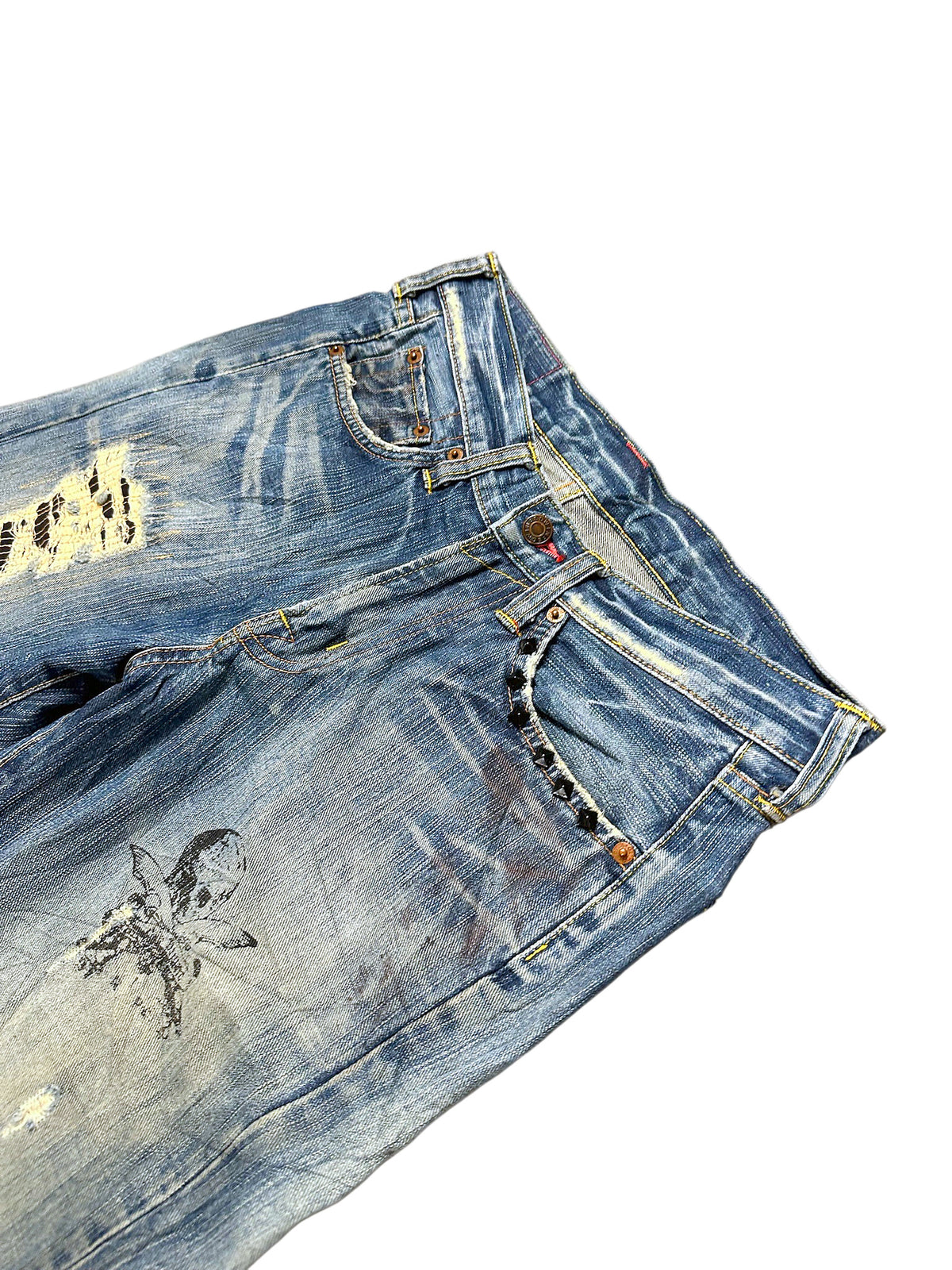 Vintage Japan Style Straight Leg Jeans (M) – Detailaufnahme 1