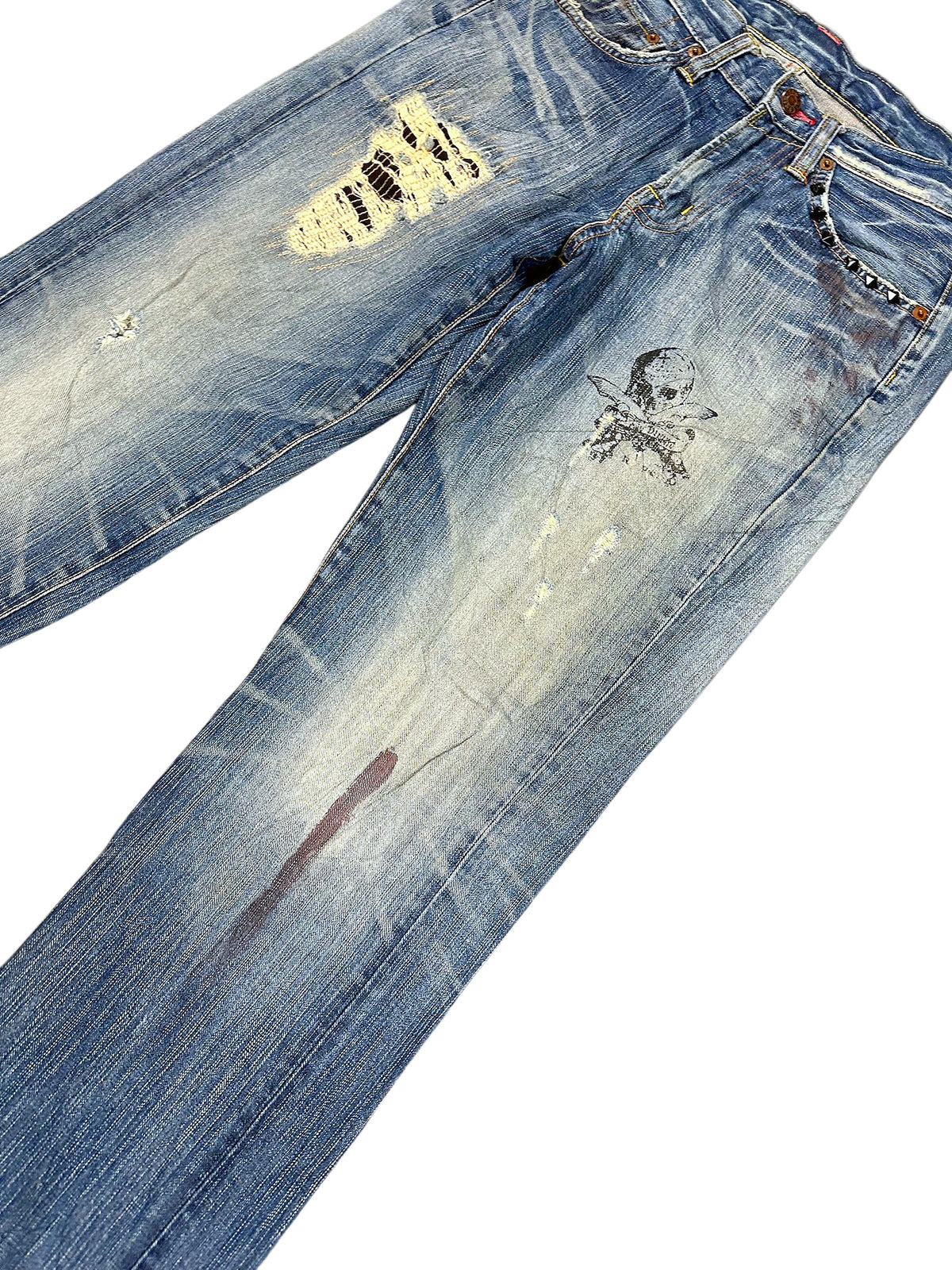 Vintage Japan Style Straight Leg Jeans (M) – Detailaufnahme 3