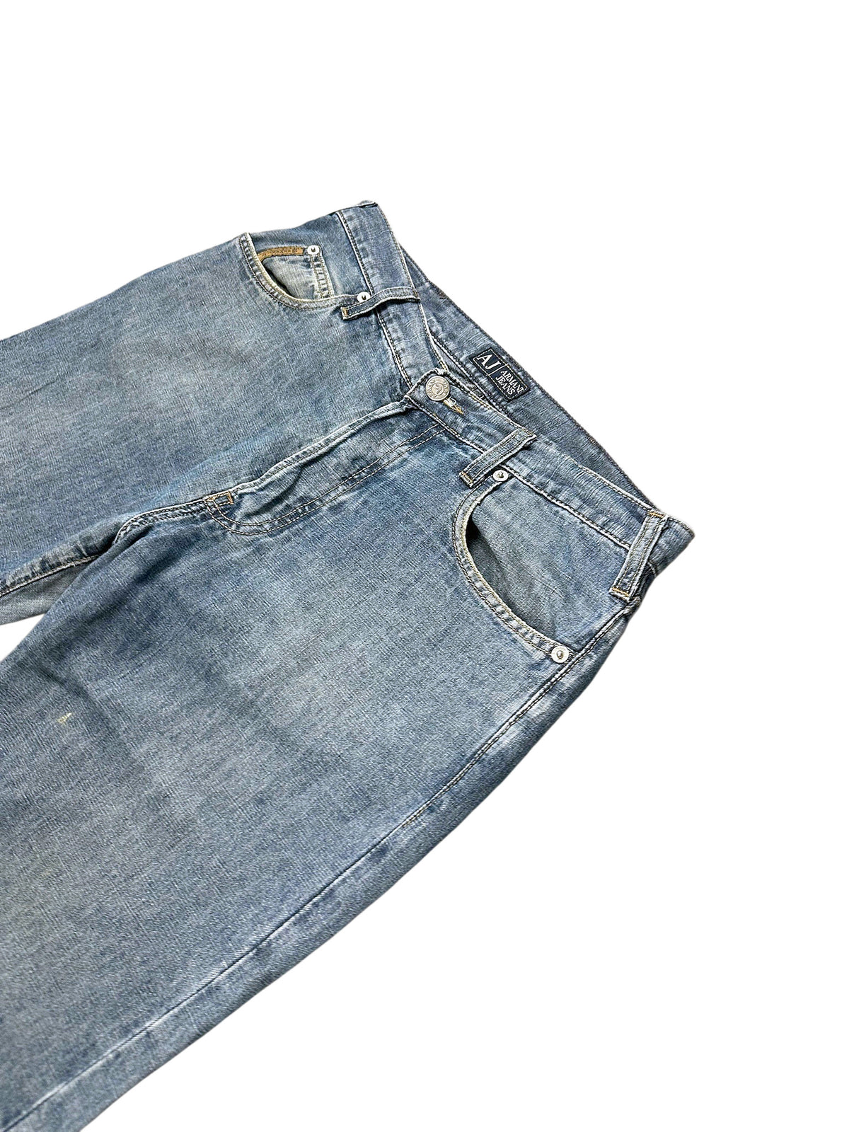 Vintage Armani Jeans Straight Leg Jeans (L) – Detailaufnahme 1