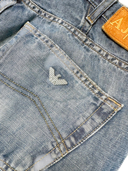 Vintage Armani Jeans Straight Leg Jeans (L) – Detailaufnahme 4