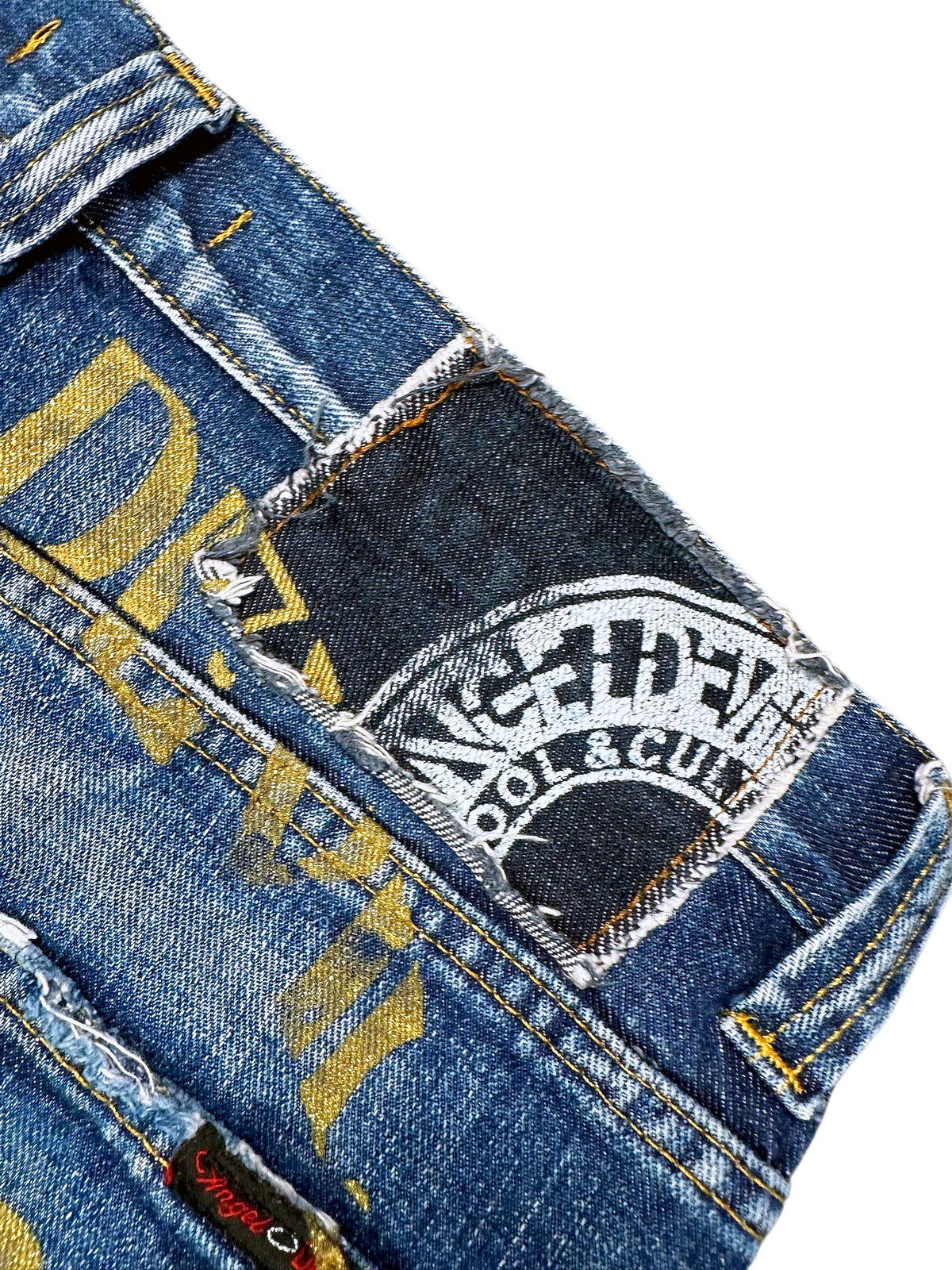 Vintage Japan Style Y2K Straight Leg Jeans (L) – Detailaufnahme 4