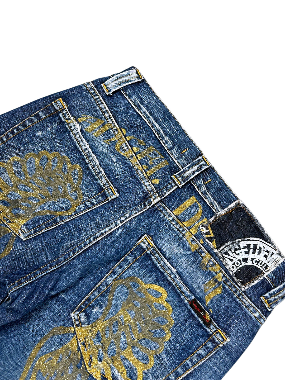 Vintage Japan Style Y2K Straight Leg Jeans (L) – Detailaufnahme 5