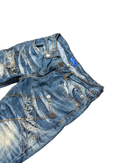 Vintage Japan Style Y2K Straight Leg Jeans (M) – Detailaufnahme 1