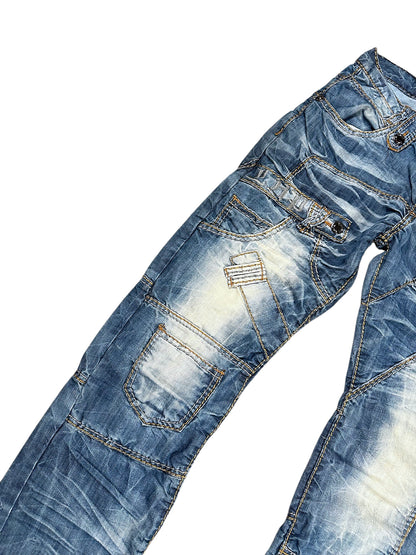 Vintage Japan Style Y2K Straight Leg Jeans (M) – Detailaufnahme 3