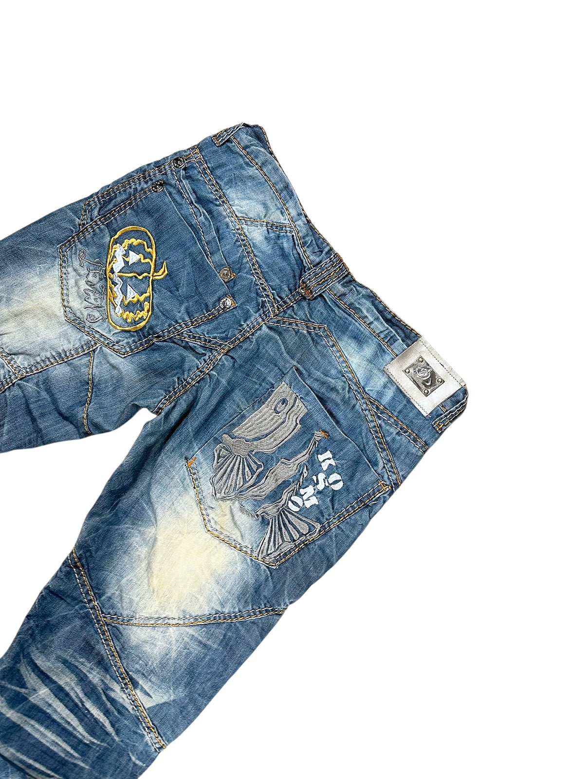 Vintage Japan Style Y2K Straight Leg Jeans (M) – Detailaufnahme 4
