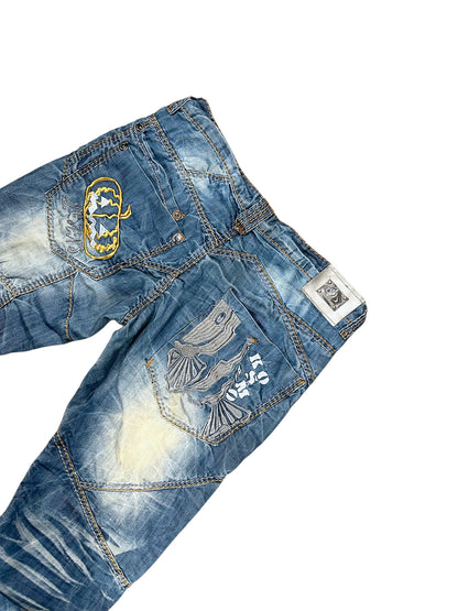 Vintage Japan Style Y2K Straight Leg Jeans (M) – Detailaufnahme 4