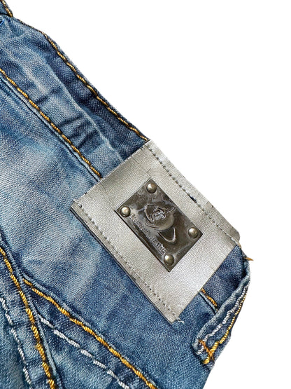 Vintage Japan Style Y2K Straight Leg Jeans (M) – Detailaufnahme 5