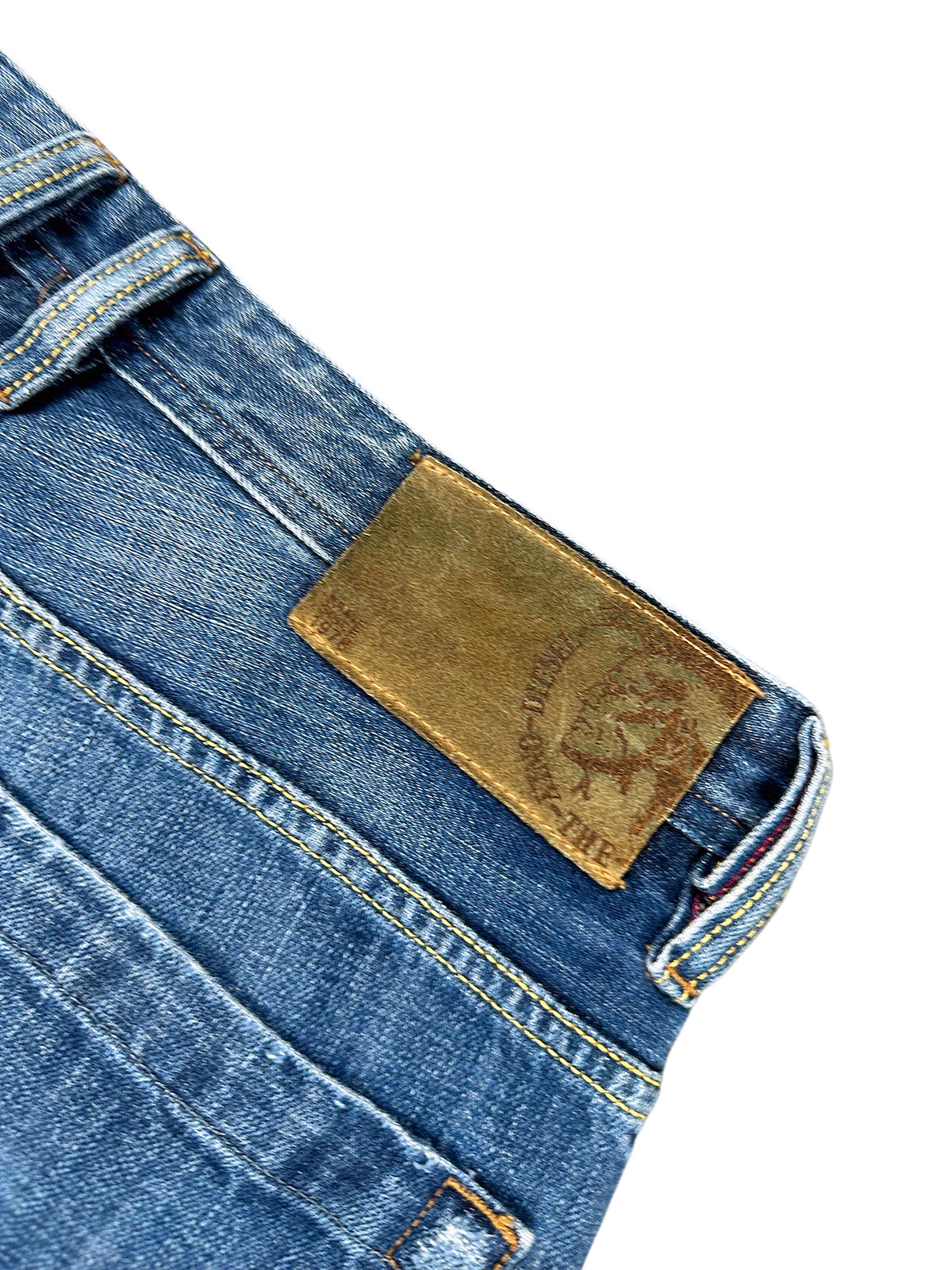 Vintage Diesel Straight Leg Jeans „Kajo“ (L) – Detailaufnahme 4